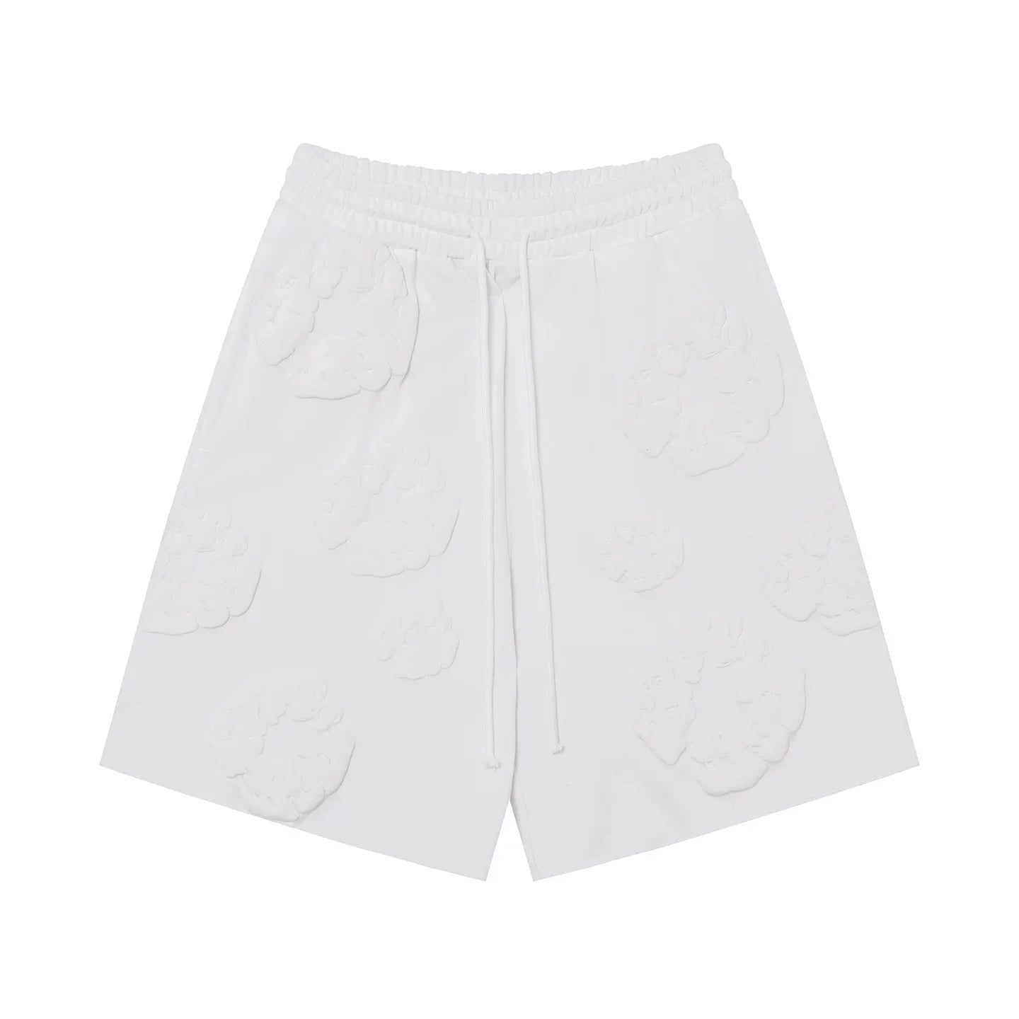 Denim Tears Cotton Wreath White Unisex Sweat Shorts