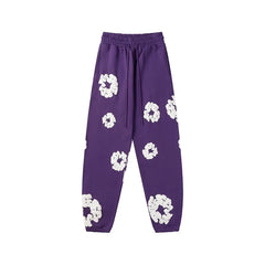 Denim Tears Kapok Foam Print Jogger Pants Purple Streetwear Trousers