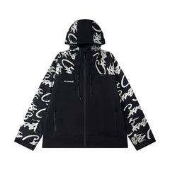 Corteiz Devil's Island Stormtrooper Waterproof Jacket Black
